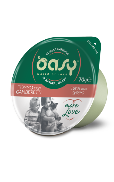 Oasy Wet Cat More Love - Tuna With Shrimp Cup 